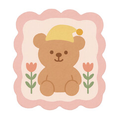 Fototapeta premium PNG Cute bear illustration design