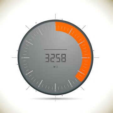 Digital clock interface showing time display.