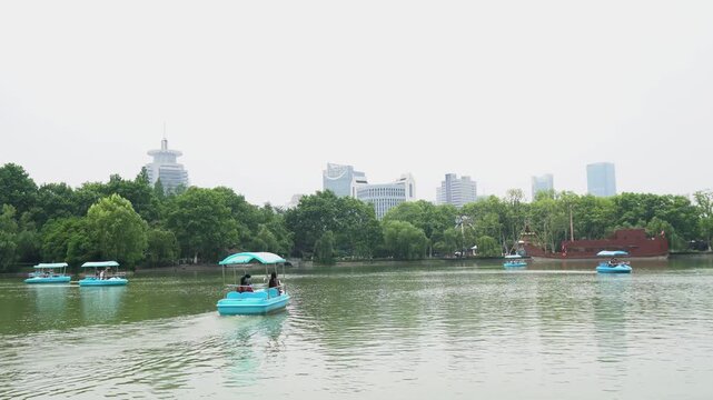 Xiaoyao Lake, Xiaoyao Jin Park, Hefei City, Anhui Province, China