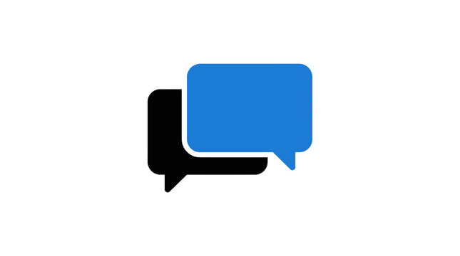 Chat bubbles icon, communication concept, dialog, message, conversation