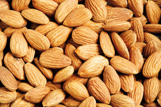 Almonds, close-up
