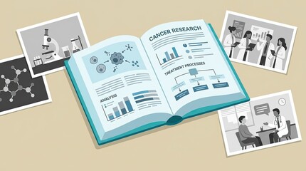 Obraz premium Understanding Cancer Research: Analysis and Treatment Processes Explained