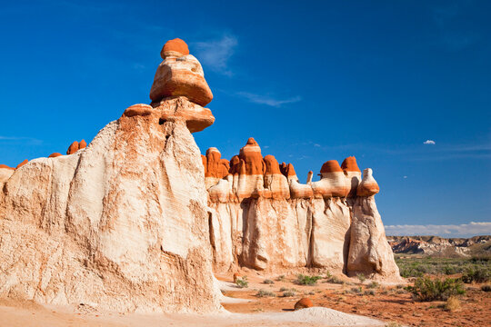 USA, Arizona, Blue Canyon, Rock formation in landscape