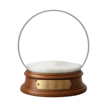 PNG Empty snow globe base element.