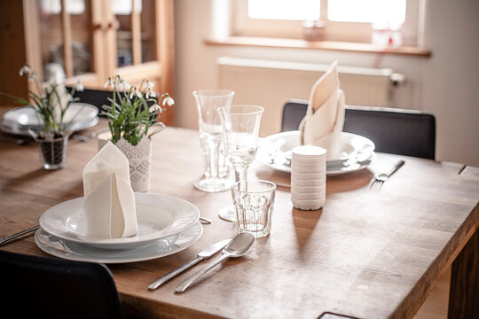 Germany, Vaihingen, Laid table