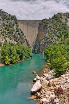 Turkey, Antalya Province, Manavgat, Oymapinar Dam