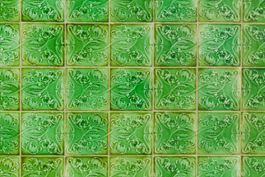 Portugal, Lagos, Ceramic tilework, close up
