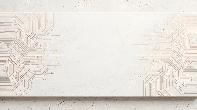 Digital circuit patterns on a stone texture