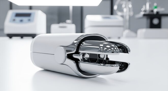 Modern Medical Device on Clean Table in Advanced Healthcare Setting