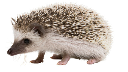 African pygmy hedgehog with spiky quills and soft fur © Ophelia