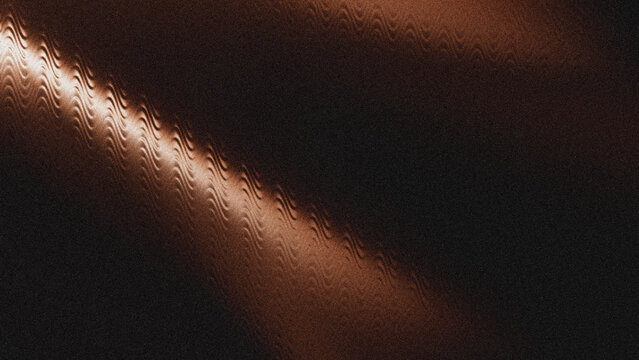 Chocolate brown grainy texture, luminous diagonal bronze light, undulating rippled patterns, deep espresso shadows, perfect for elegant headers.