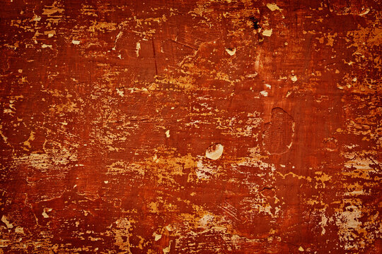 A red painted plaster wall texture