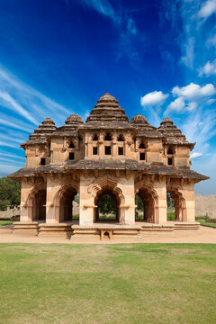 Lotus Mahal. Royal Centre in Hampi, Karnataka, India