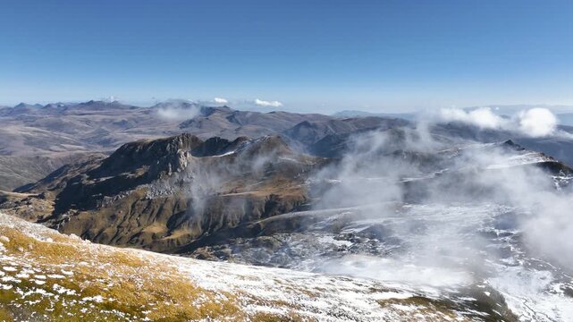 Aerial view from Korab, the highest mountain in Albania