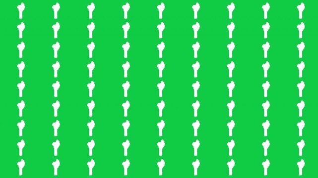 Benin map pattern scrolling perfect 15 second loop with green background