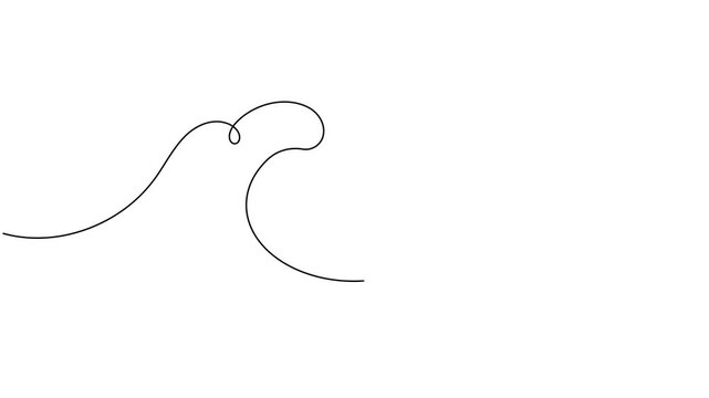 Cross mark in speech bubble frame icon sign continuous one line drawing moving on white background minimalist single art cancellation message and rejection chat symbol animation video