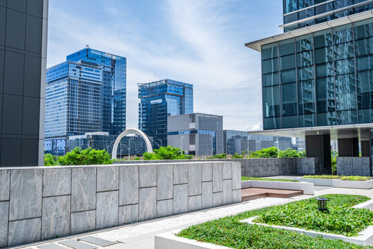 CBD Building Complex in Cuiheng New District, Zhongshan City, China