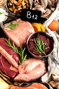 Vitamin B 12 products.