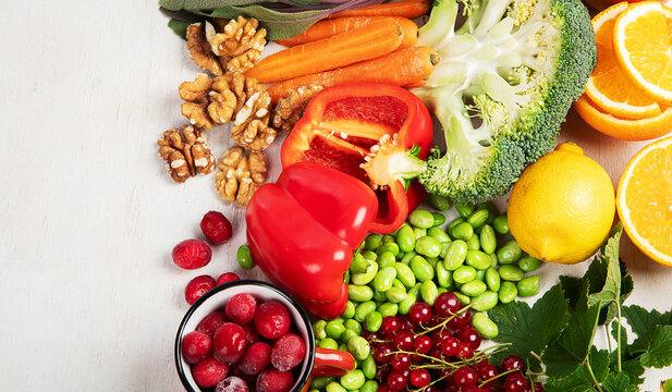 Products containing vitamin C.