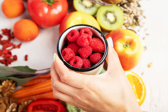 Products containing vitamin C.
