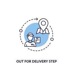 Fototapeta premium Delivery person navigating with map application.