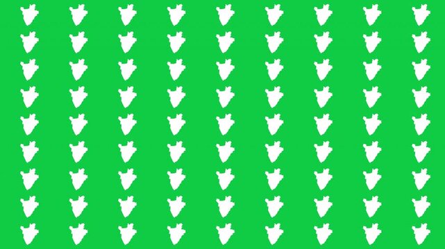 Burundi map pattern scrolling perfect 15 second loop with green background