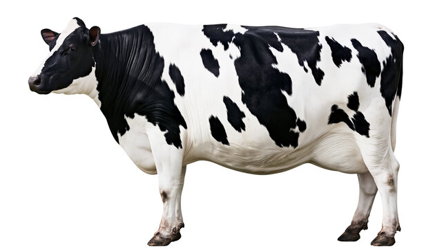 Holstein Friesian cow with black and white spots
