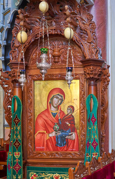 Interior fragment from Aiya Napa church. Limassol, Cyprus