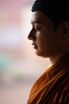 Buddha Meditating Peaceful Serene Expression