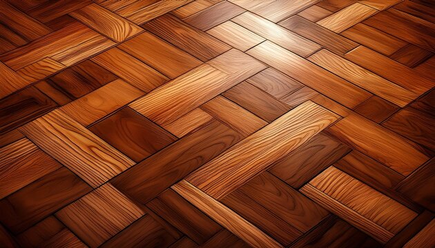 Polished Birch Flooring Wallpaper Illustration