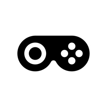 Black video game controller vector