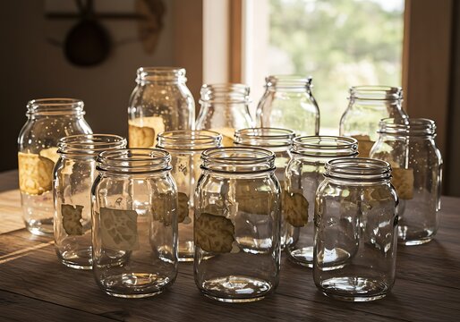 Sunlit Stillness: Glass Memories