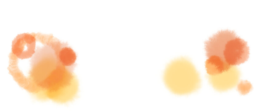 Soft Watercolor Light Spots Texture in Yellow and Gold on White Background