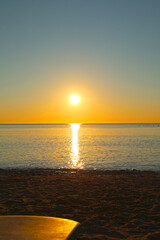 Obraz premium Sunrise on the island of Rhodes.