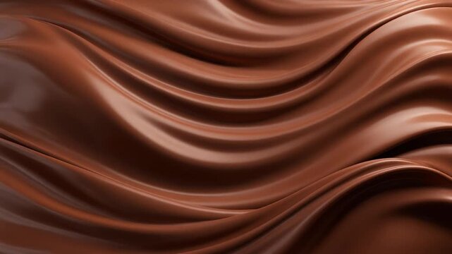 abstract chocolate liquid wave motion