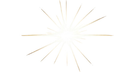 Obraz premium A bright yellow starburst on a white background isolated on transparent background