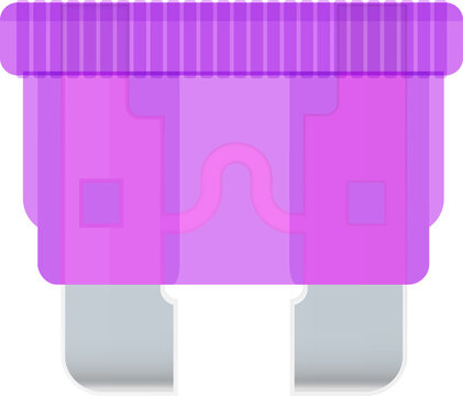 Purple Automotive Power Fuse