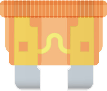 Orange Car Blade Fuse