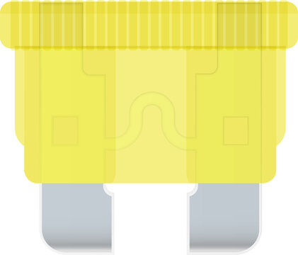 Yellow Electric Blade Fuse