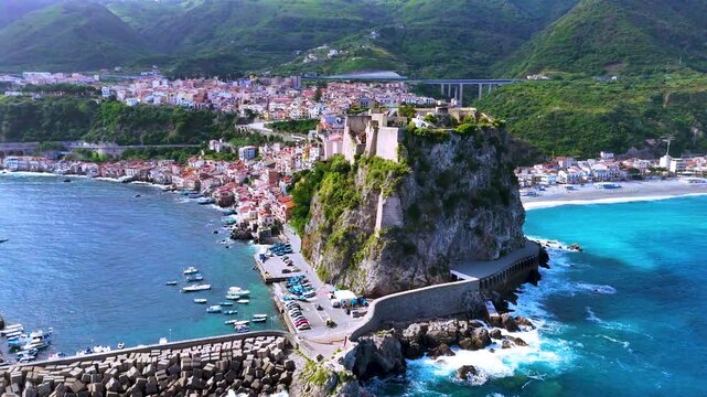 The city of Scilla in the Province of Reggio Calabria, Italy.