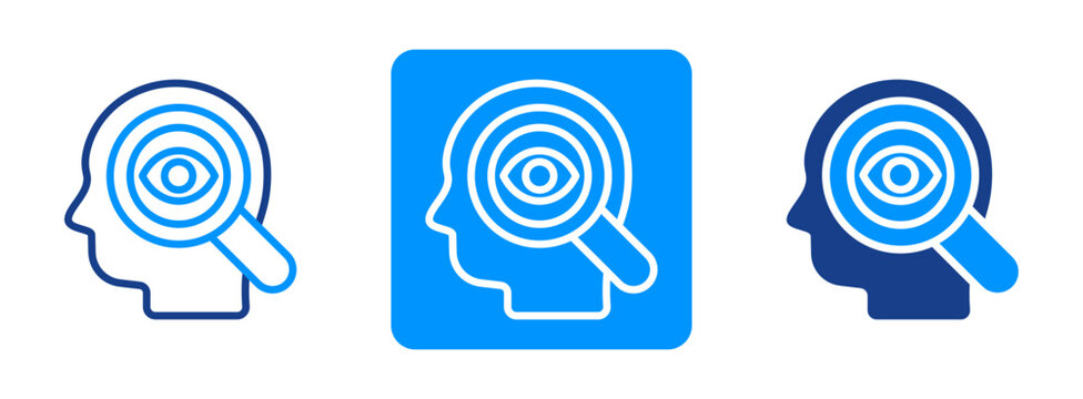 Perspective Icon In Dual Tone Style