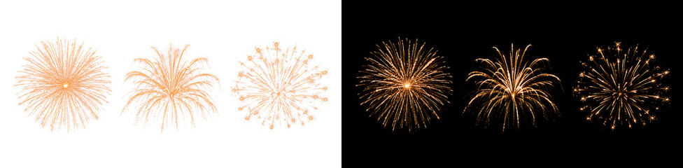 Fototapeta premium PNG 発光 爆発 花火 光 バースト 透明 切り抜き リアル きらめき オーバーレイ デザイン 背景 素材.