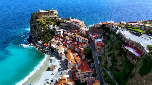 The city of Scilla in the Province of Reggio Calabria, Italy.