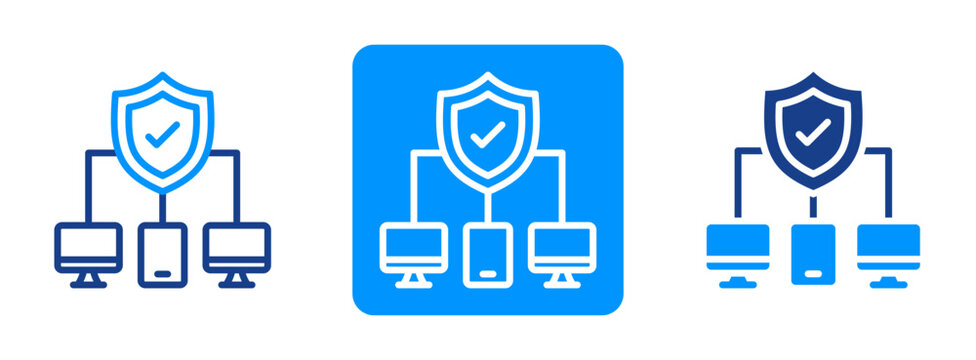 Endpoint Security Icon In Dual Tone Style
