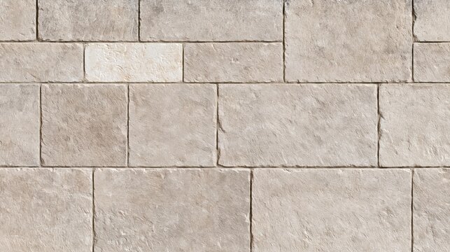 Natural Stone Ashlar Wall Seamless Texture Pattern
