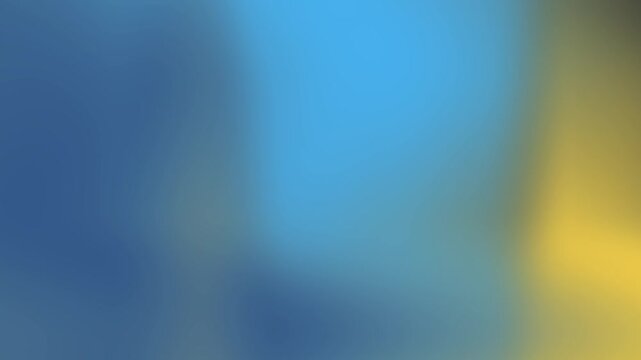 Abstract soft blue yellow light gradient mixture smooth artistic hazy blurry background.