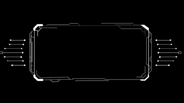 Futuristic HUD frame interface template