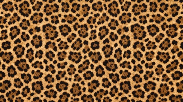 Leopard print pattern background, seamless animal skin texture, exotic cheetah fur design for fashion and textile backdrops