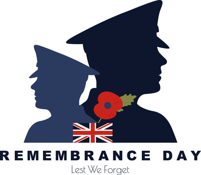 Remembrance Day logo. Lest We Forget.