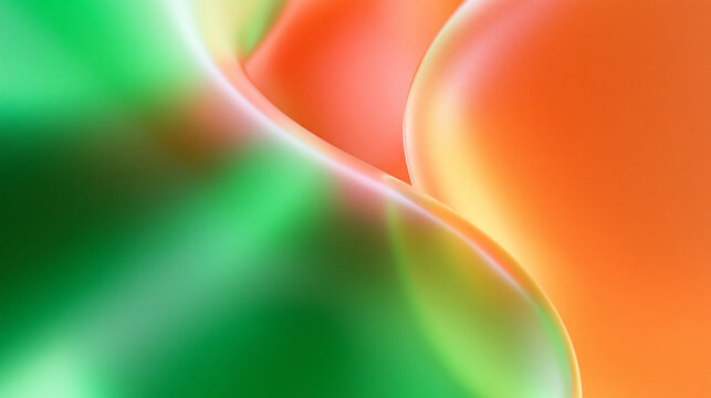 Abstract Vibrant Fluid Gradient Background with Smooth Waves